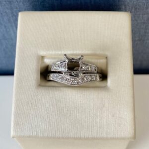 White Gold Diamond Wedding and Engagement Set