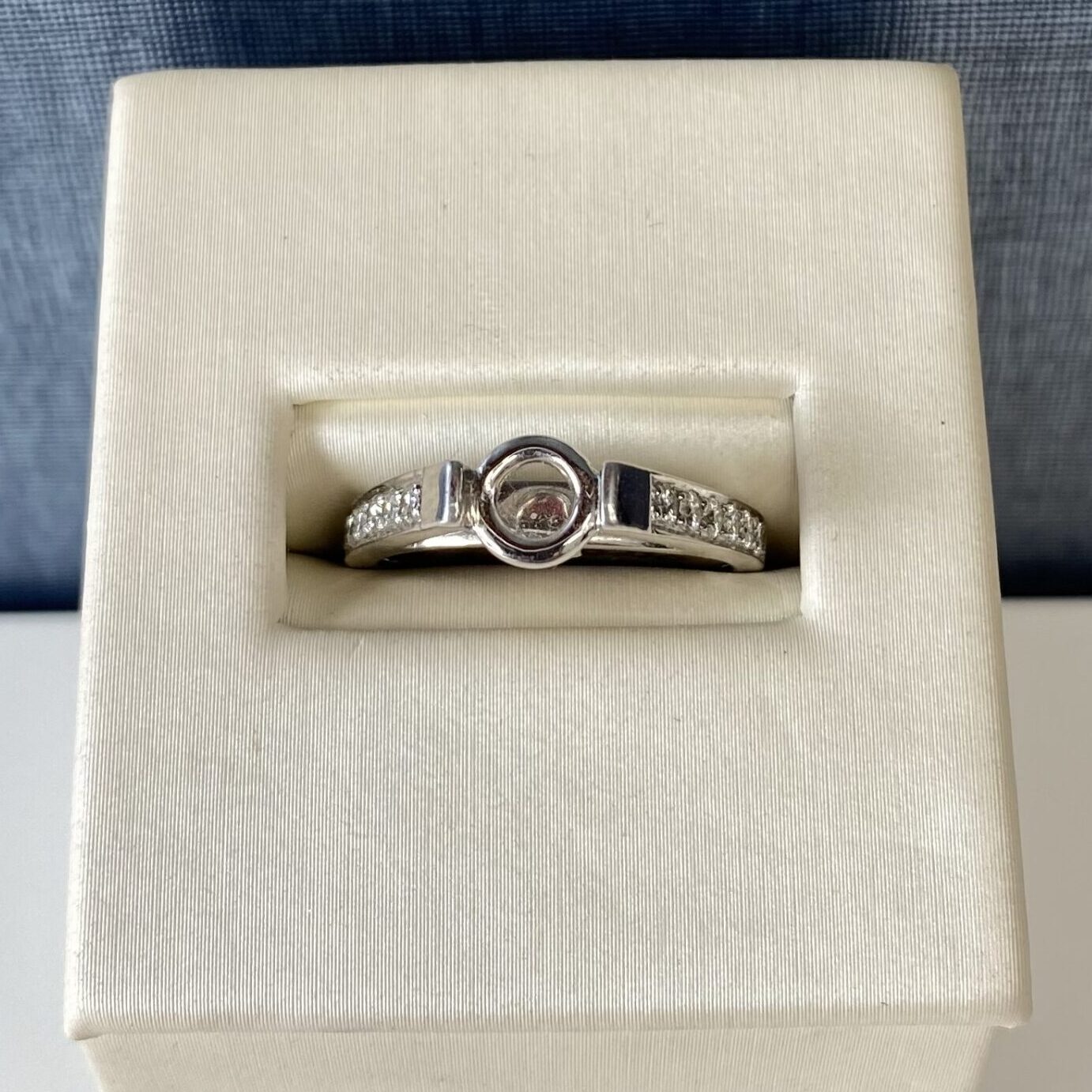 White Gold and Diamond Engagement Ring