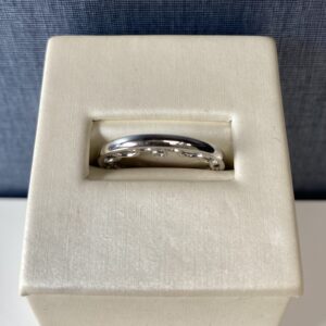 White Gold Hidden Diamond Wedding Band