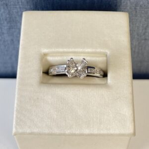 White Gold and Diamond Engagement Ring