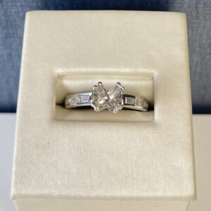 White Gold and Diamond Engagement Ring