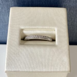 White Gold and Diamond Wedding Band