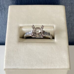 White Gold and Diamond Engagement Ring