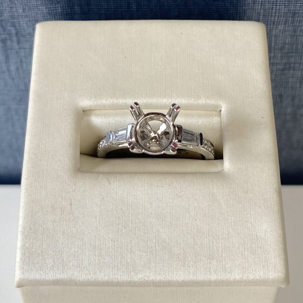 White Gold and Diamond Engagement Ring