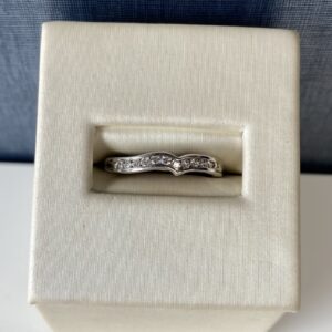 White Gold Channel Set Diamonds Wedding Band