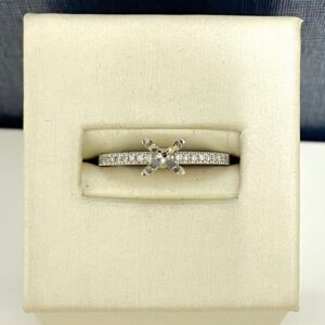 White Gold Diamond Engagement Ring