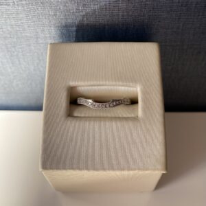 Perfect Fit Diamond Wedding Band in White Gold
