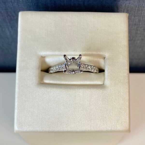 Engagement Setting with Side Diamonds