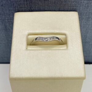 Curved Channel Set Diamond Band