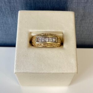 Dia-D02299 Five Stone Diamond Ring in Yellow Gold