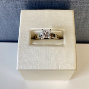 Princess Diamond in White Gold Engagement Ring