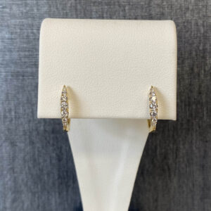 Diamond Huggies in 14k Yellow Gold - Epic