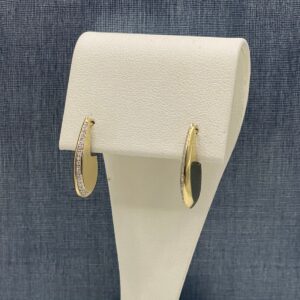 Rounded Diamond Earrings