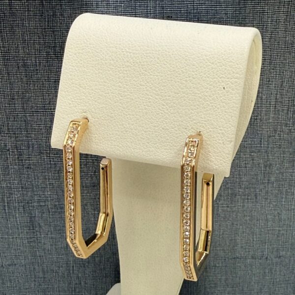 Geometric Diamond Earrings