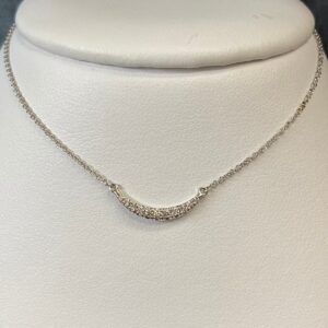 Graduated Diamond Smile Necklace