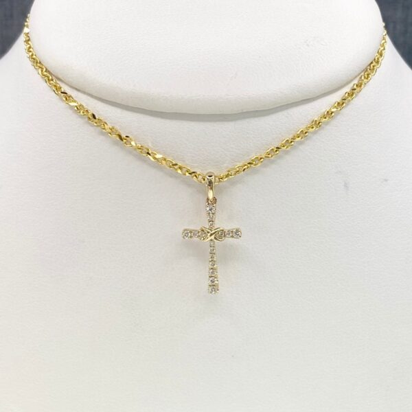 Diamond Cross with Infinity Symbol