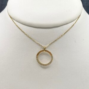Diamond and Yellow Gold Necklace