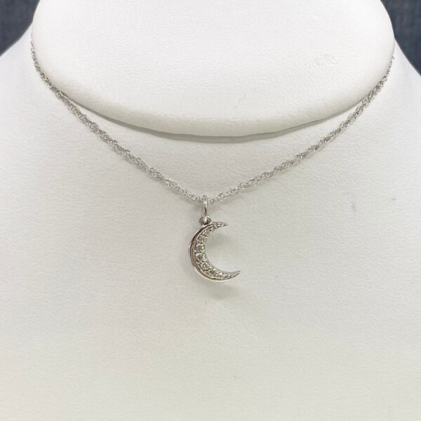 Diamond Moon Necklace
