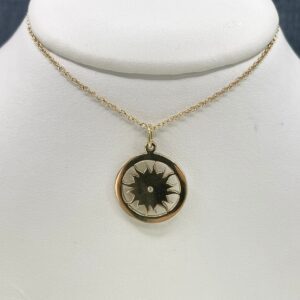 Sun and Diamond Pendant