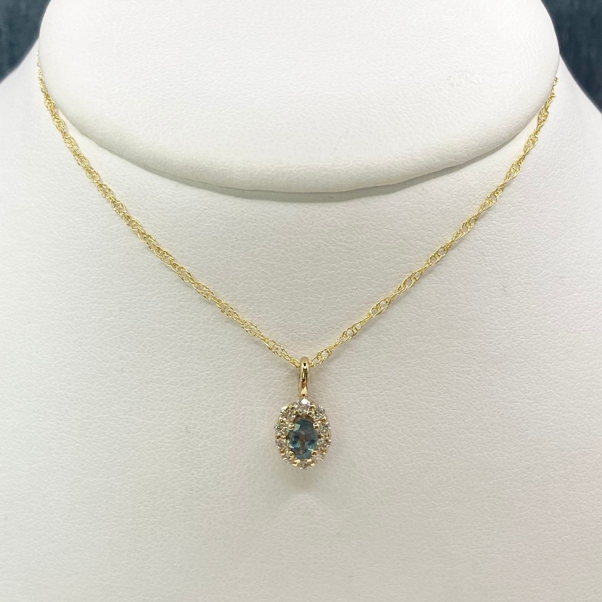 Alexandrite and Diamond Necklace