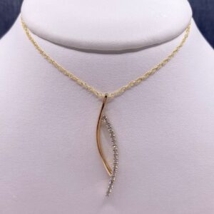 Gold and Diamond Statement Necklace