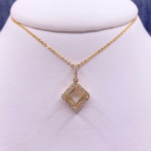Yellow Gold and Diamond Mounting
