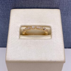 Diamond Stackable in Yellow Gold