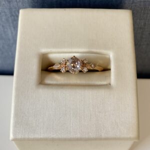 Rose Cut Diamond in Rose Gold