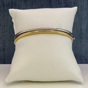 Two Tone Diamond Bracelet