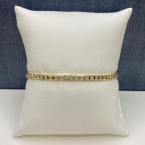 Diamond and Yellow Gold Bracelet
