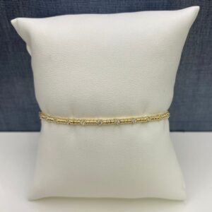 Diamond and Yellow Gold Bracelet