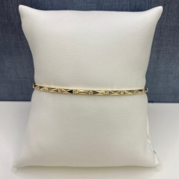 Diamond and Yellow Gold Bracelet