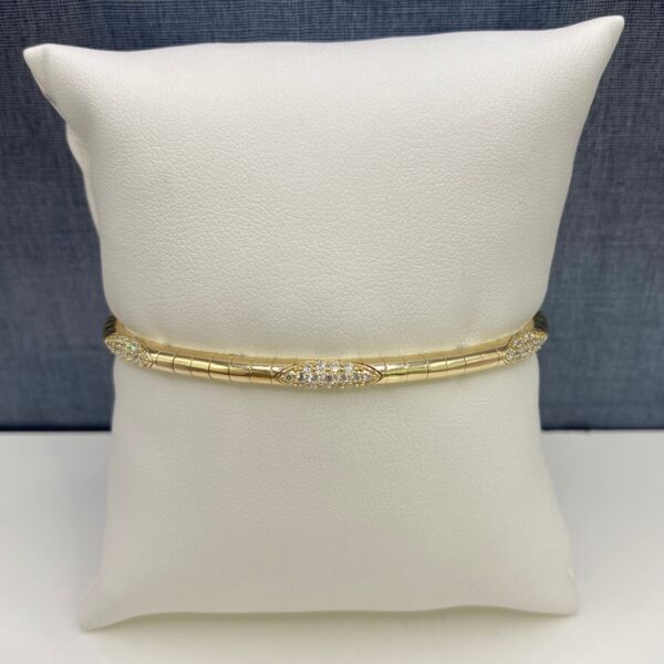 Diamond and Yellow Gold Bracelet
