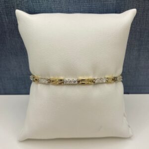 Two Tone Diamond Bracelet