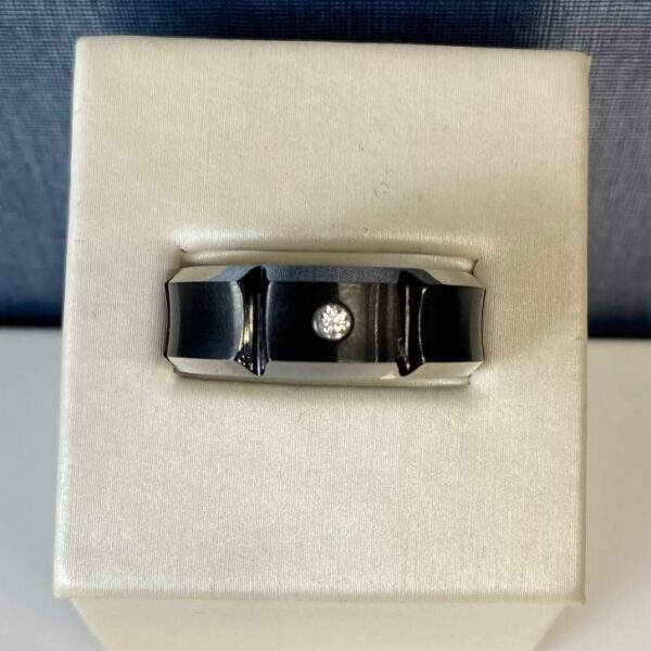 Colbalt Ring with Diamond