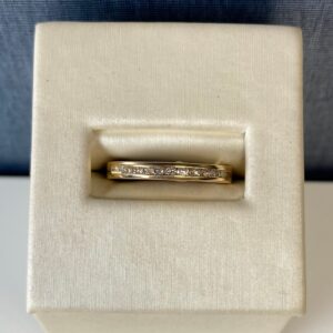 Yellow Gold Channel Set Diamond Wedding Ring