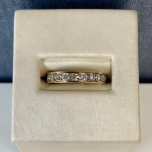 Yellow Gold Channel Set Diamond Wedding Ring