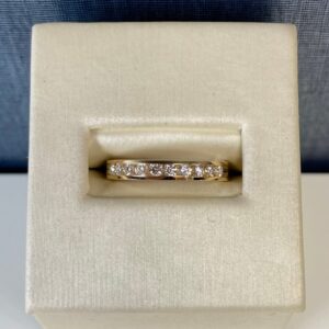 Yellow Gold Channel Set Diamond Wedding Ring