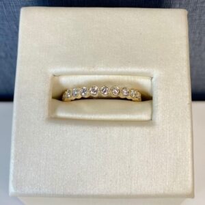 Diamond Stackable Ring in Yellow Gold