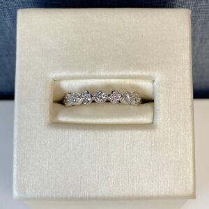 Diamond Stackable Ring in White Gold