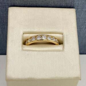 Yellow Gold and Diamond Anniversary Band