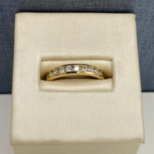 Yellow Gold and Diamond Anniversary Band