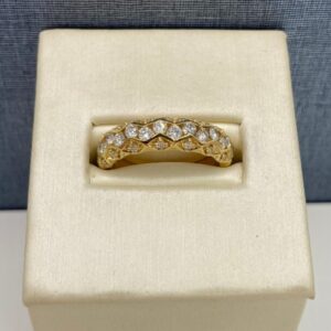 Yellow Gold and Diamond Fashion Band