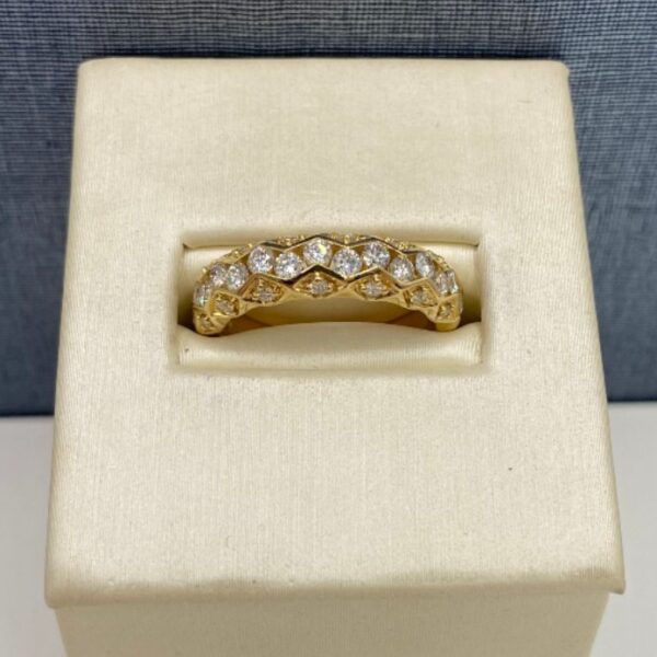 Yellow Gold and Diamond Fashion Band