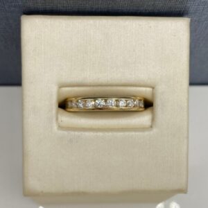 Yellow Gold and Diamond Anniversary Band