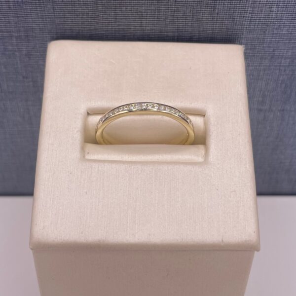Yellow Gold Channel Set Diamond Band