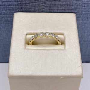 Hexagon Stackable in Yellow Gold