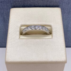 Diamond Band in White Gold