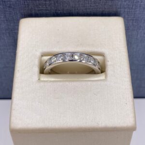 Diamond Band in White Gold