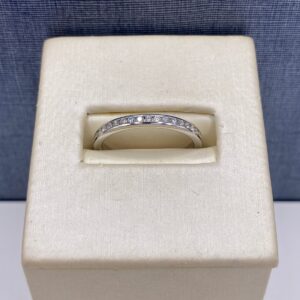 Diamond Band in White Gold